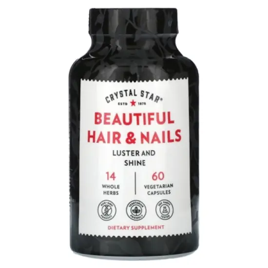 Crystal Star Beautiful Hair & Nails, 60 Vegetarian Capsules image {4}