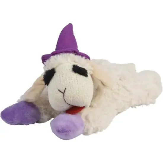 Multipet Lamb Chop with Witch Hat 10.5" - White image {4}