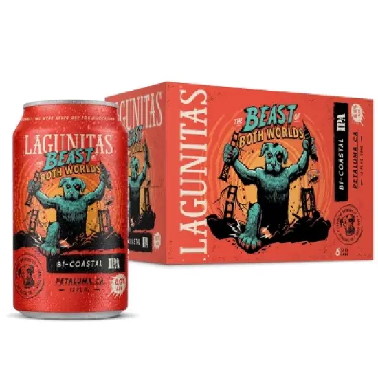 Lagunitas Beast of Both Worlds IPA Beer - 6pk/12 fl oz Cans image {6}
