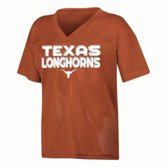 NCAA Texas Longhorns Girls' White Jersey image {3}