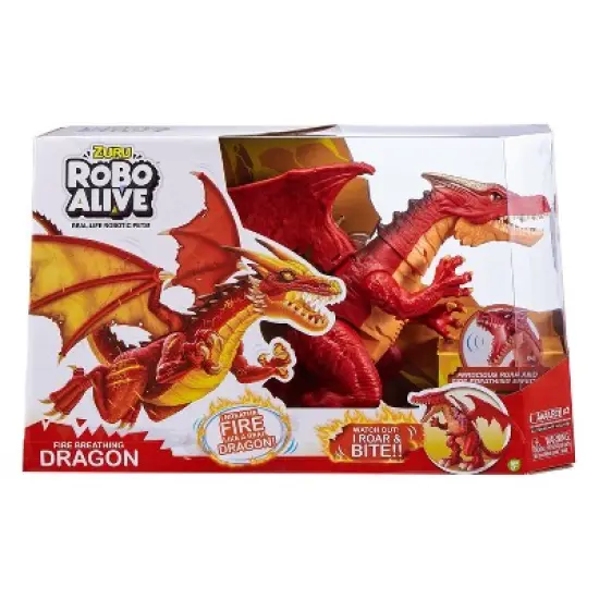 Robo Alive Fire Breathing Robotic Dragon Toy by ZURU image {1}
