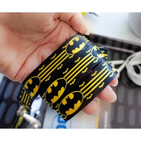 Silver Buffalo DC Comics Batman 22-Inch Lanyard With ID Badge Holder And Logo Charm image {3}