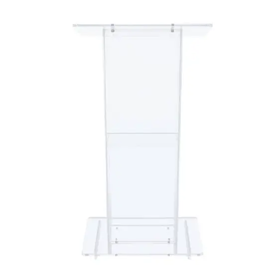 Lectern with Shelf Clear Acrylic - Hampden Furnishings image {12}
