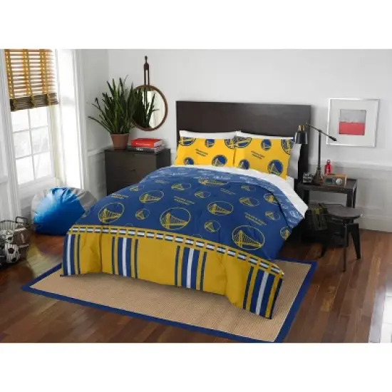 NBA Golden State Warriors Rotary Bed Set image {3}