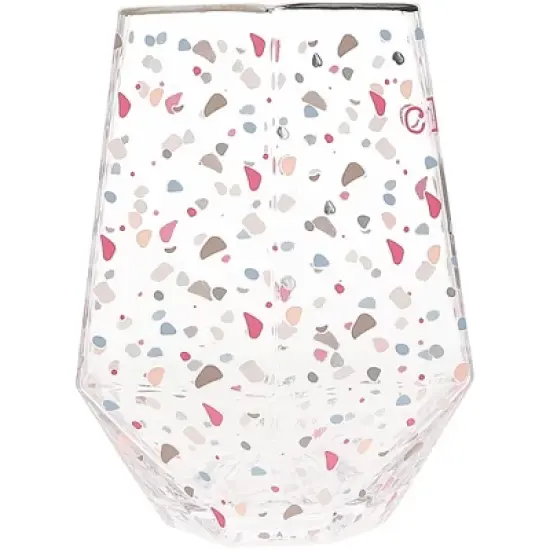 Pavilion Gift Company - Cheers to 21 - 16 oz Geometric Glass - Drinkware image {4}