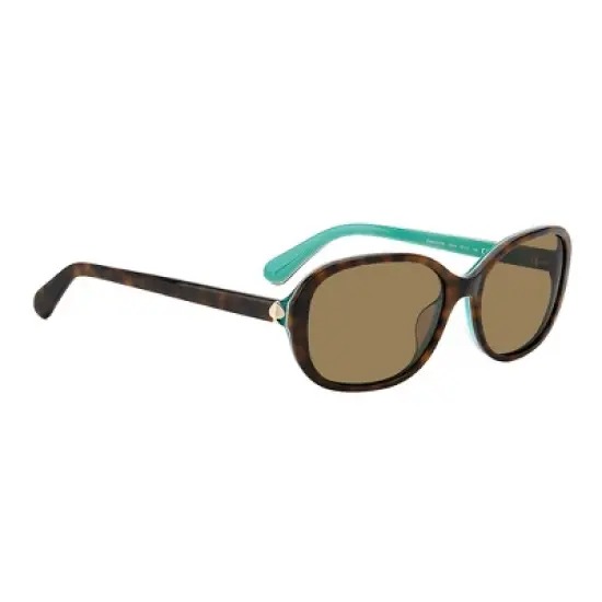 Kate Spade KS Izabella/G/S FZL_SP Womens Oval Polarized Sunglasses Havana Teal 55mm image {2}