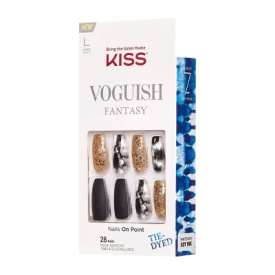 KISS Voguish Fantasy Fake Nails - Tie-Dyed - 64ct image {1}