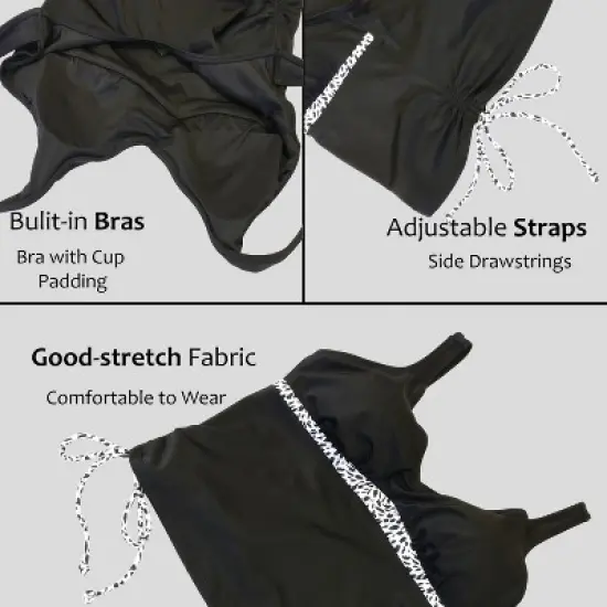 Women's V-Neck Bikini Set - Ruffled Top Bathing Suits with U-Back Design & High-Waisted Ruched Swim Bottom, Two-Piece Swimsuits for Women - Tirrinia image {4}