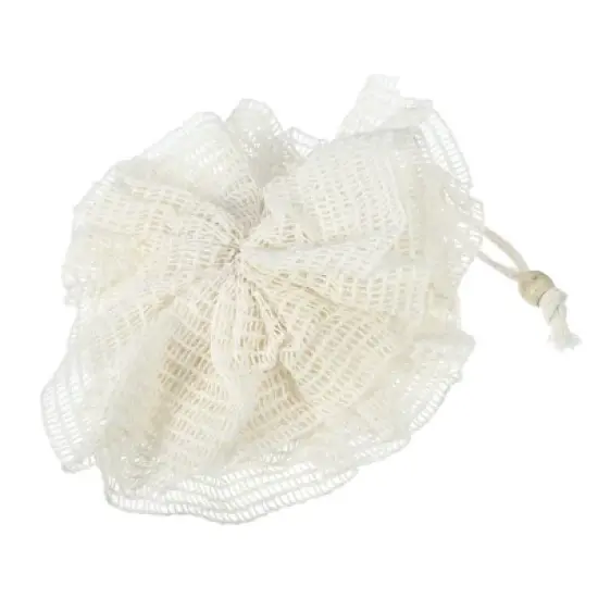 Unique Bargains Bathroom Jute Bath Puffs 5.31"x4.72" Beige 1 Pc image {6}