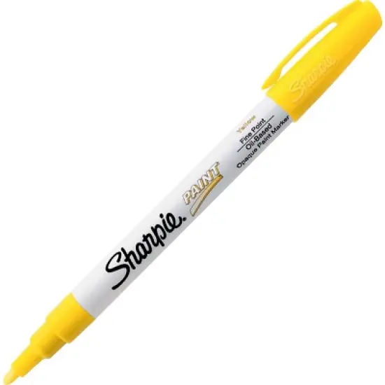 Sharpie Permanent Paint Marker Fine Point Yellow 35539 image {1}