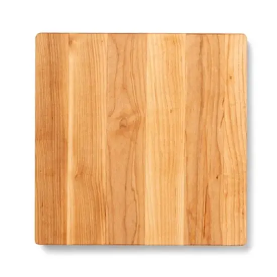 John Boos Small Chop-N-Slice Maple Wood Cutting Board for Kitchen, Reversible Edge Grain Square Butcher Boos Block image {7}