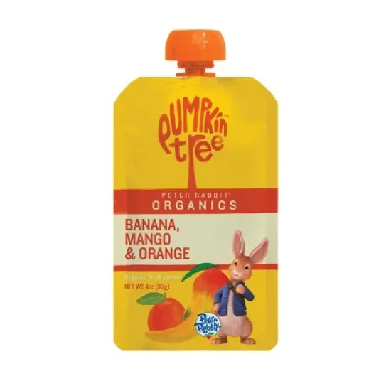 Peter Rabbit Organics Banana Mango & Orange Baby Food Pouch - 4oz image {7}