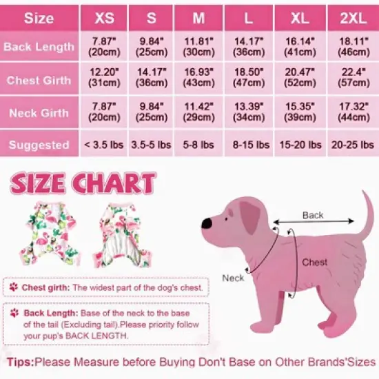 Paaaawaters Dog Jumpsuit Cute Animal Print Puppy Pajamas Soft Lightweight Post Surgery Recovery Pets Onesie image {4}