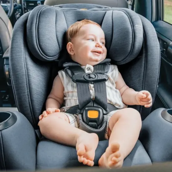 Chicco OneFit LX ClearTex All-in-One Convertible Car Seat - Smoke image {6}