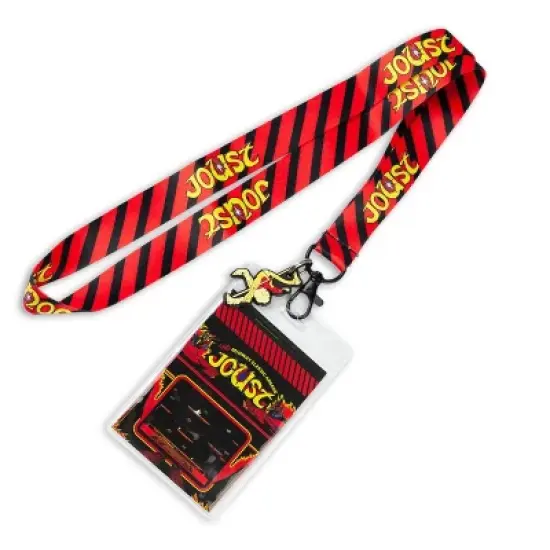 Crowded Coop, LLC Midway Arcade Games Lanyard w/ ID Holder & Charm - Joust image {2}