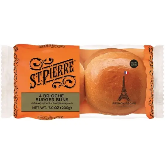 St. Pierre Brioche Burger Buns - 7oz/4ct image {11}