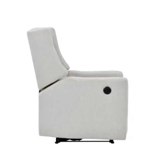 Suite Bebe Pronto Power Recliner Accent Chair - Buff Beige Fabric image {4}