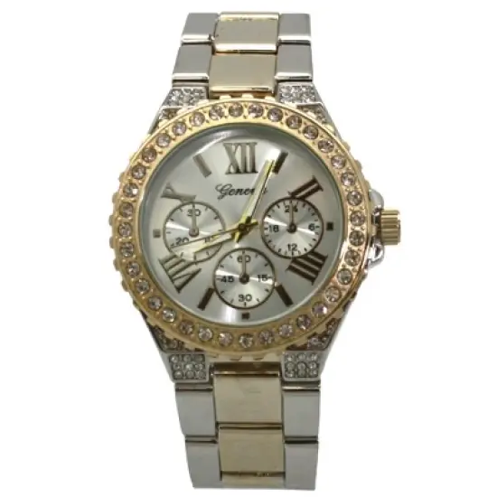 Olivia Pratt Metal and Rhinestiones Women Watch image {5}
