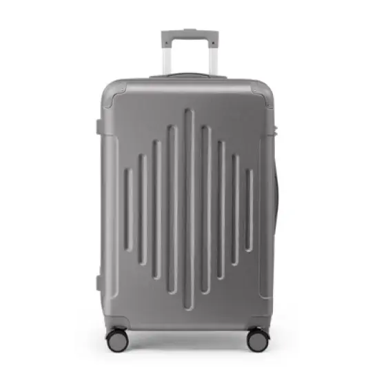 Karl Home Single 28 inch ABS Trolley Case with 2 Corner Protectors Grey image {1}