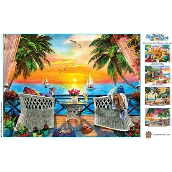 MasterPieces 550 Piece Jigsaw Puzzle for Adults - On The Balcony - 18"x24" image {4}