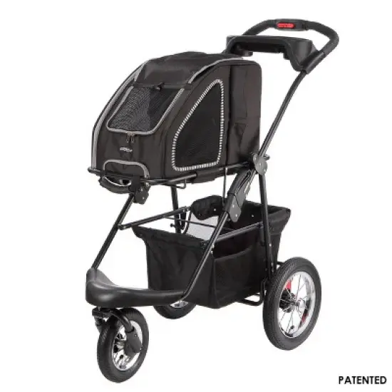 Petique 5-in-1 Pet Stroller Complete Set with Pet Carrier and Stroller Frame image {18}