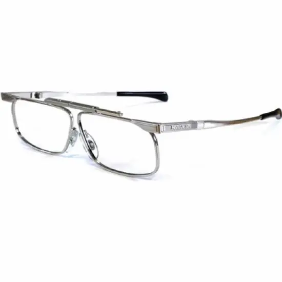 SlimFold Kanda (005) of Japan Folding Reading Glasses with Case in Silver/Blue Light Filter Lenses +2.00 image {3}