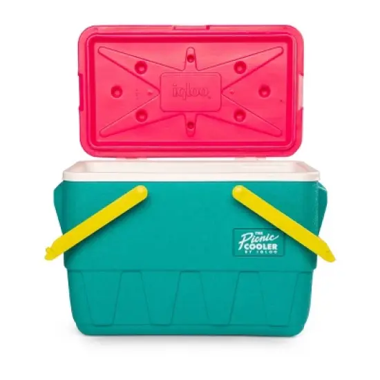 Igloo Retro Picnic Basket 25qt Cooler - Dark Jade image {8}