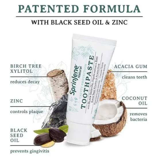 SprinJene Natural CP Toothpaste - 3.5oz image {1}