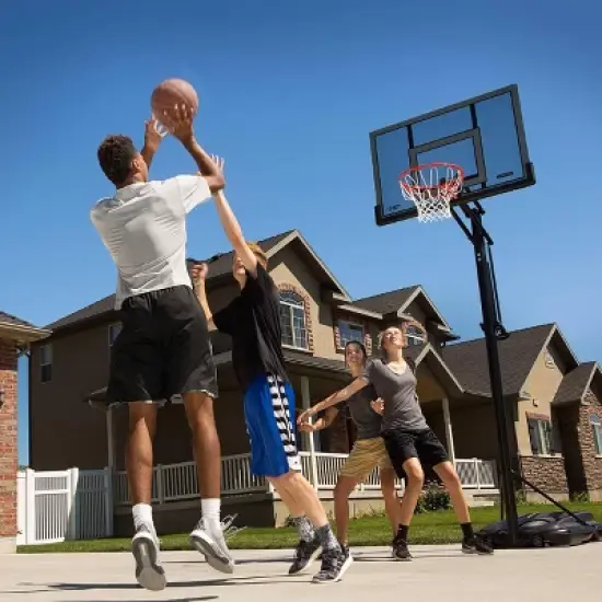 Lifetime Adjustable Portable 52" Basketball Hoop - Black image {3}