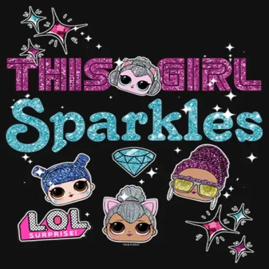 Girl's L.O.L Surprise This Girl Sparkles T-Shirt image {1}