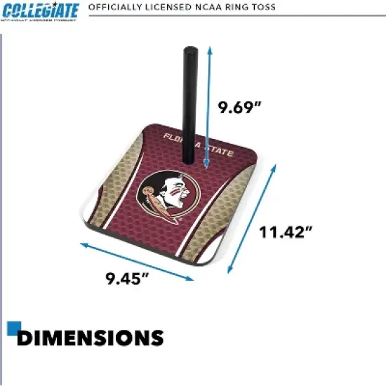 NCAA Florida State Seminoles Solid Wood Quoits Toss Game image {2}