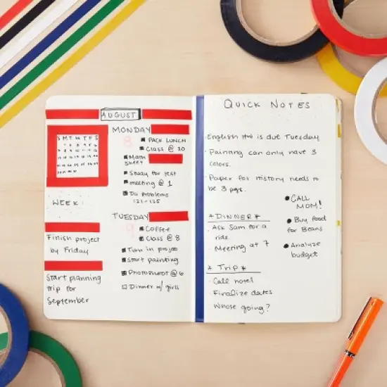 Stockroom Plus 2 Rolls Floor Marking Tape, 3/8 in x 36 Yards, 0.16mm, Vinyl Pinstripe Tape for Vehicles, Classroom, Warehouse, Gym, Black image {2}