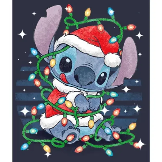 Women's Lilo & Stitch Playing with Lights T-Shirt image {1}