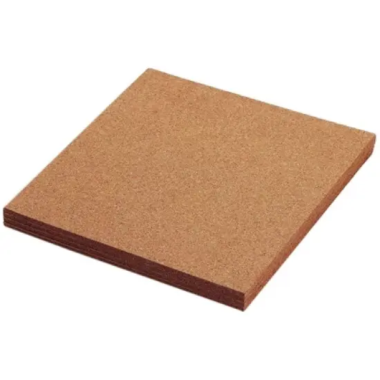 Juvale 4-Pack Cork Bulletin Board, 1/4 Inch Natural Cork Tile Boards, 12x12 in image {7}