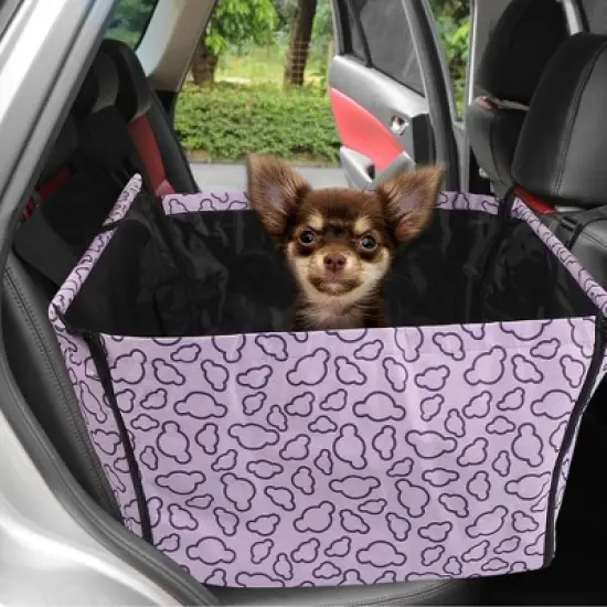 Unique Bargains Universal Car Dog Back Seat Cover Purple image {1}