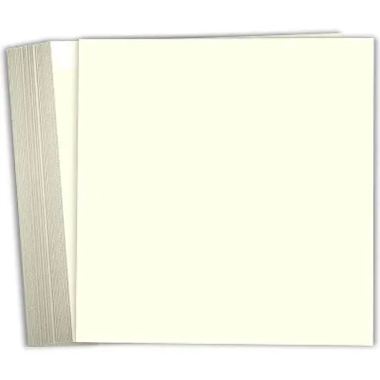 Hamilco 6x6 Cream White Scrapbook Cardstock Paper 80lb Cover Card Stock 100 Pack image {7}