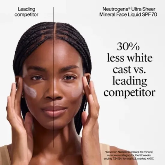 Neutrogena Ultra Sheer Mineral Face Liquid Sunscreen - SPF 70 - 1.4 fl oz image {4}