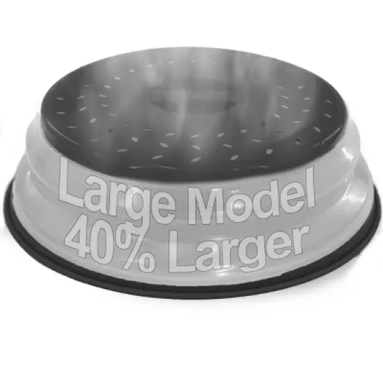 5 Star Super Deals Microwave Splatter Guard Cover - Large - Collapsible Lid for Food Protection and Easy Storage - BPA-Free, Dishwasher Safe image {6}