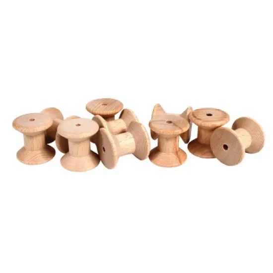 TickiT Wooden Spools, Set of 10 image {2}