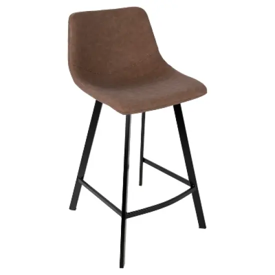 Set of 2 26" Outlaw Industrial Counter Height Barstool - Lumisource image {1}
