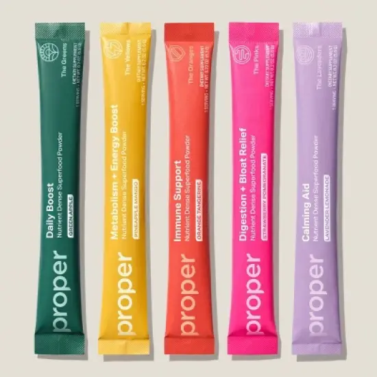 Proper The Essentials Dietary Supplement Powder - Variety Pack - 5ct image {1}