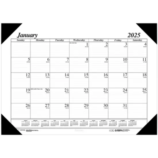 House of Doolittle&reg; Academic Economy Desk Pad, 12 months, January-December image {1}