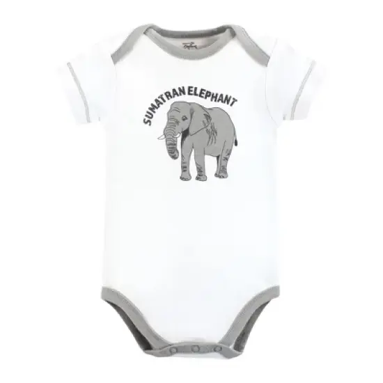 Touched by Nature Organic Cotton Bodysuits, Endangered Safari image {4}