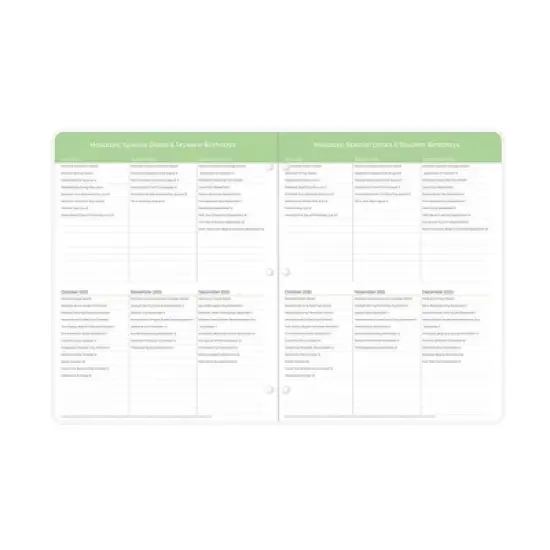 Blue Sky 8.5"x11" 2025-2026 Monthly Teacher Lesson Stapled Planner Clear Cover Mira Pink, Teacher Supplies image {6}