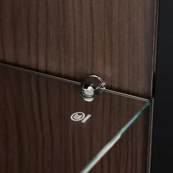 Bella Depot 51.2'' Freestanding Display Pantry Cabinet with Glass Door image {9}