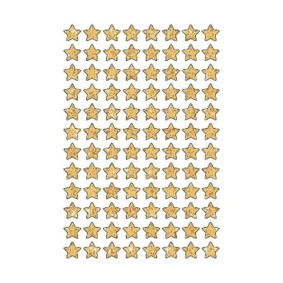 Trend Enterprises TREND Gold Sparkle Stars superShapes Stickers-Sparkle 400 Per Pack 6 Packs image {1}