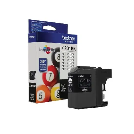 Brother LC 201 Black Ink Cartridge Standard (LC-201BKS) 1738544 image {8}