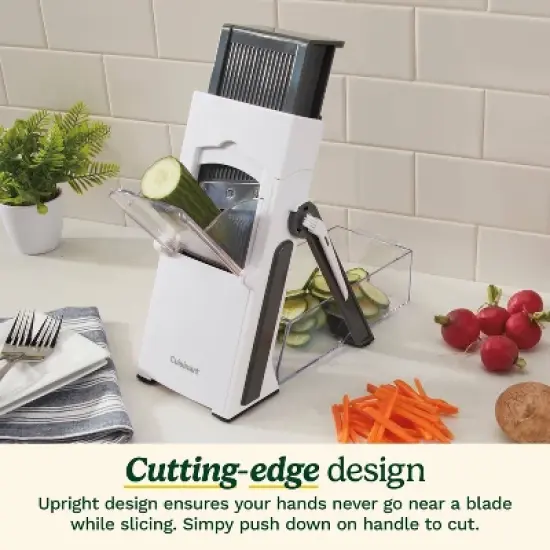 Cuisinart Precision Slice Upright Mandoline: Safe Mandolin Slicer, Nonslip Base, Dishwasher-Safe, Freestanding Design image {3}