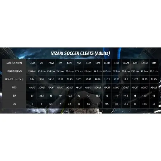 Vizari Men's Ladera Firm Ground Outdoor Soccer Cleats/Shoes | for Adults and Teens image {10}