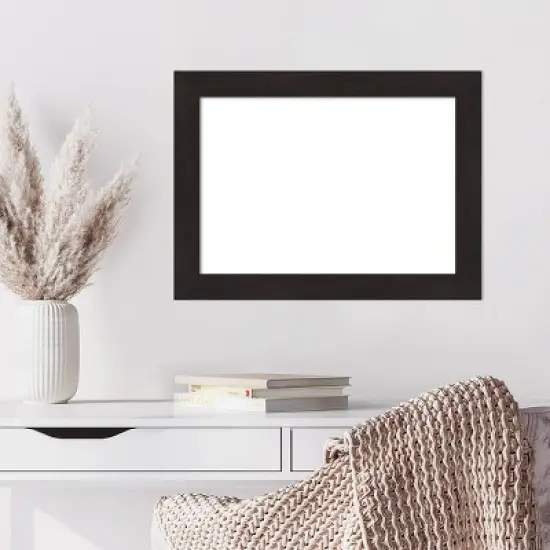 Amanti Art Furniture Espresso Narrow Framed Magnetic Dry Erase Board image {9}